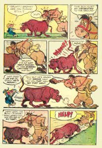 SPUNKY JUNIOR COWBOY #4 (Sept1950) 5.5 FN- JACK BRADBURY's Talking Horse Stanley