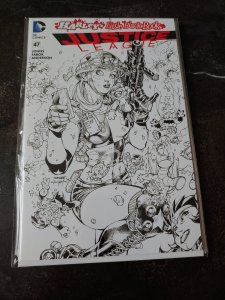 Justice League #47: Harley's Little Black Book Jim Lee Pencils Sketch Cover