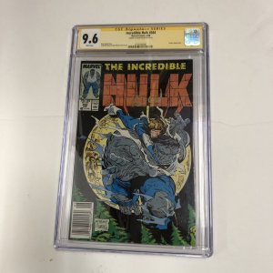 Incredible Hulk (1988) # 344 (CGC 9.6 SS) Signed Peter David