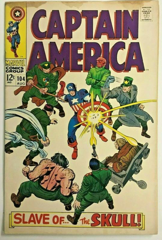 CAPTAIN AMERICA#104 VG 1968 MARVEL SILVER AGE COMICS