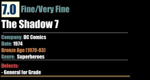 The Shadow 7 (1974) FN/VF 7.0 Bronze Age DC Comics