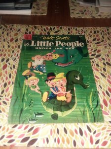 Four Color comics #633 dell 1955 walt scott's the little people under the sea