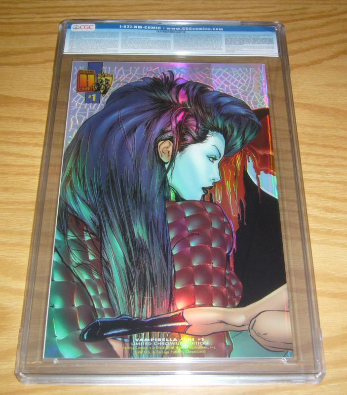 Vampirella/Shi #1 CGC 9.6 chromium variant - warren ellis - harris bad girls