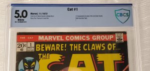 New CBCS Slab! The Cat #1 - CBCS 5.0 - 1st Appearance of the Cat (Tigra)