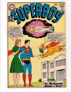 Superboy #101 (1962) THE HANSOME HOUND OF STEEL! Silver DC  / ID#397