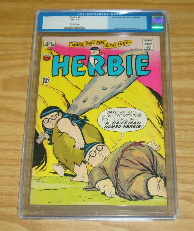 Herbie #6 CGC 7.5 ogden whitney - fat fury - silver age ACG 1964 