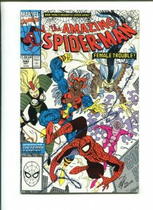 AMAZING SPIDER-MAN #340 - FEMALE TROUBLE The Fisherman Collection (9.2) 1990