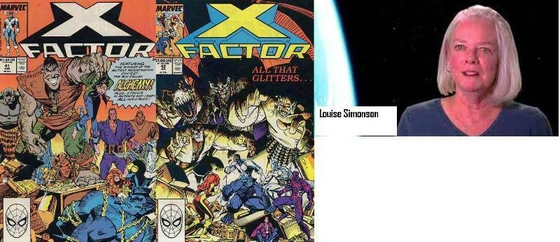 X FACTOR 41-42  Louise Simonson  1st app ALCHEMY