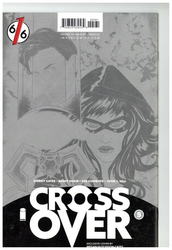 CROSSOVER #5 HUTCHISON-CATES 616 Color Splash Virgin Variant SIGNED W/COA NM.