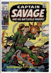 CAPTAIN SAVAGE #8-9, Leathernecks, Battlefield, Gun-Runner, 1968, Dick Ayers