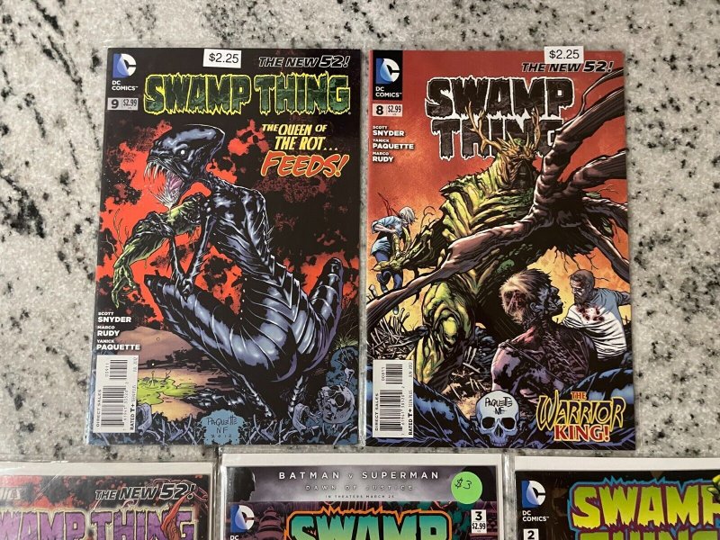 Lot Of 5 Swamp Thing DC Comic Books New 52 # 2 3 5 8 9 NM 1st PR Batman 49 J801 