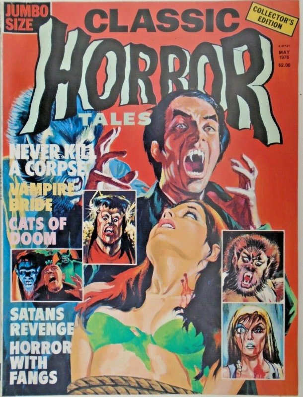 mm Horror Tales (1969) v7 #2vf/nm Jumbo Size! Glossy Cover. Rare 