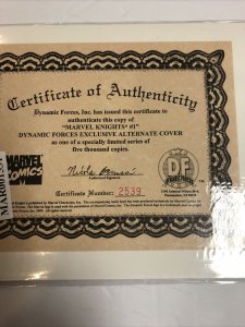 Marvel Knights (2000) # 1 (NM) DF Dynamic Forces Variant With COA