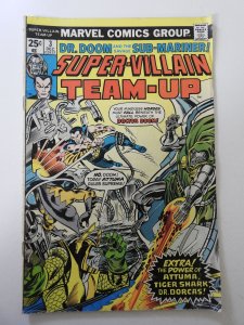 Super-Villain Team-Up #3 (1975) VG Condition moisture stain