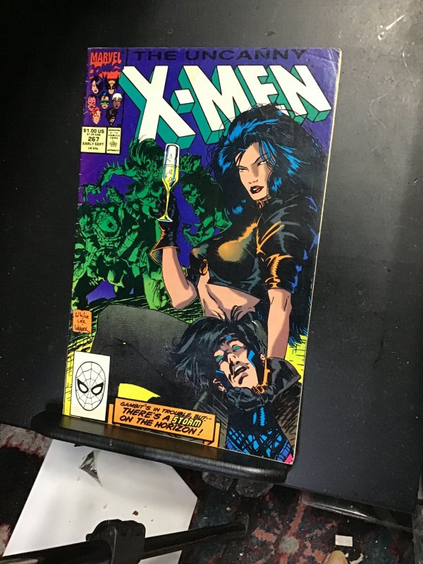 The Uncanny X-Men #267  (1990) Second gambit! Mid high grade! FN Wow