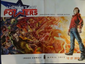 AMERICA'S GOT POWERS Promo Poster, 18 x 24, 2012, IMAGE Unused 401