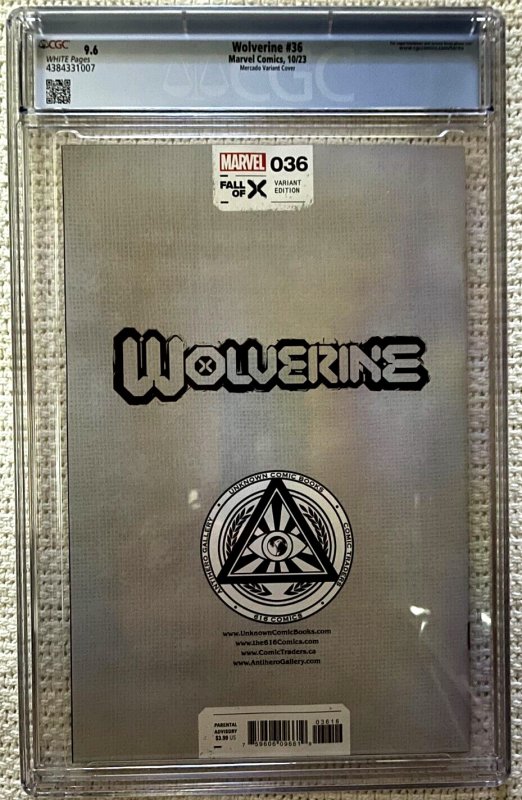 ?~MARVEL~WOLVERINE #36~?~MIGUEL MERCADO~?~TRADE DRESS VARIANT~?~CGC 9.6~?