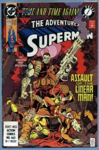 THE ADVENTURES OF SUPERMAN #476, NM-, Jurgens, DC,1987 1991 more in store