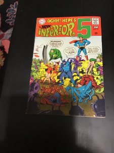 The Inferior Five #10 (1968) 1st Marvel to DC X-over! VF+ FF Spidey, Superman!