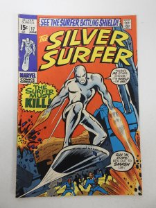 The Silver Surfer #17  (1970) VG- Condition tracing fc, tape pull bc