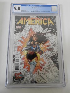 America #1 Coast to Coast Comic Con Exclusive CGC 9.8! small crack top of slab