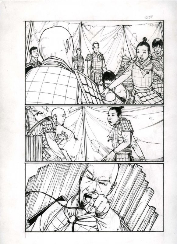 Mulan One Shot page 25  Published art by ALEX SANCHEZ Disney