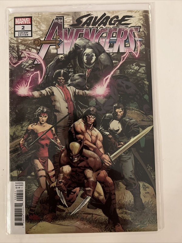 2 Savage Avengers Variant #2’s 1:25 Bradshaw + Mike Deodato Marvel Comics 2019