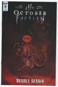 The October Faction Deadly Season # 5 Sub Cover NM IDW