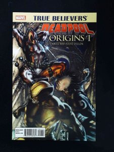 True Believers Deadpool Origins #1  Marvel Comics 2016 Nm