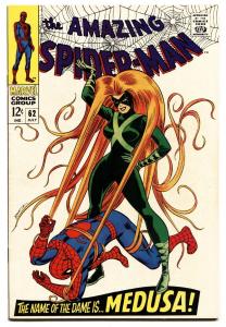 Amazing Spider-Man #62 comic book 1968- Medusa- Romita cover NM-