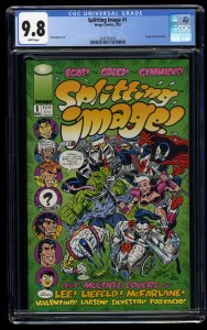 Splitting Image #1 CGC NM/M 9.8 White Pages Spawn Savage Dragon!