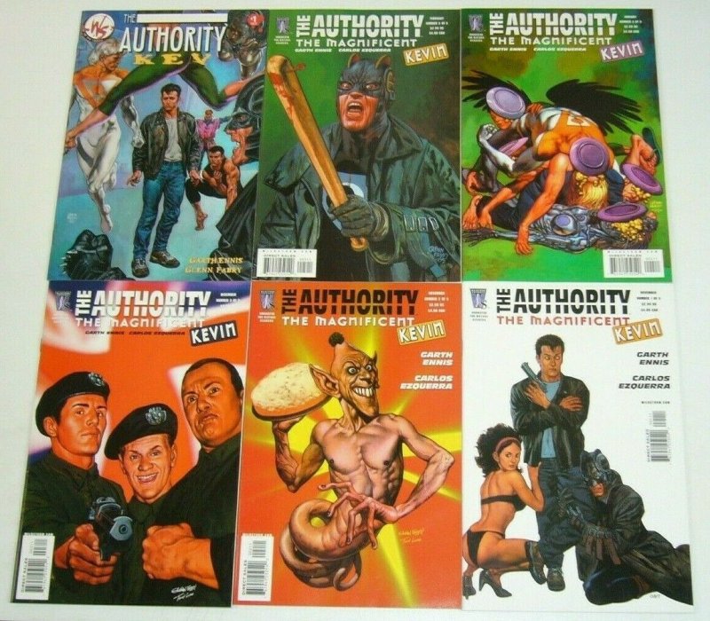 the Authority: Magnificent Kevin #1-5 VF/NM complete series + kev #1 garth ennis