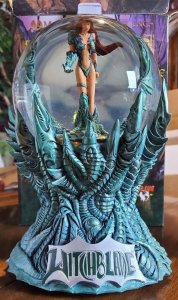 Witchblade 10.5 Music Box Snowglobe,1999 Top Cow Moore Creations  #0672/3000 