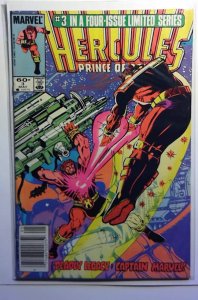 Hercules #3 (1984) Marvel Comics Newsstand Captain Marvel 1st Print Comic Book