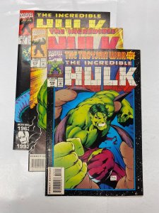 3 Incredible Hulk MARVEL comic books #407 412 416 58 KM19