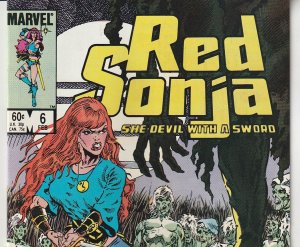 Red Sonja(Marvel, vol.3) # 6  Walking Dead in the Swamp