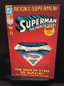 Superman: The Man of Steel #22 Die-Cut Cover (1993)vf