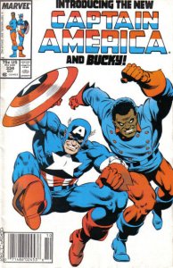 Captain America (1st Series) #334 (Newsstand) FN ; Marvel | Mark Gruenwald Mike 