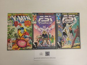 3 Marvel Comics #293 Uncanny X-Men + #1 2 Psi Force 70 TJ303
