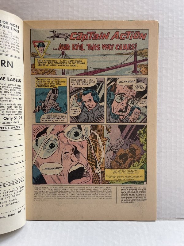 Captain Action #3 1969 DC 