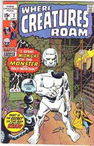 Where Creatures Roam #2 (Sep-70) VF+ High-Grade Khan