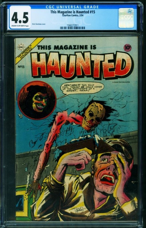 This Magazine Is Haunted #15  1952 - Fawcett -CGC 4.5 - Comic Book-1560272011