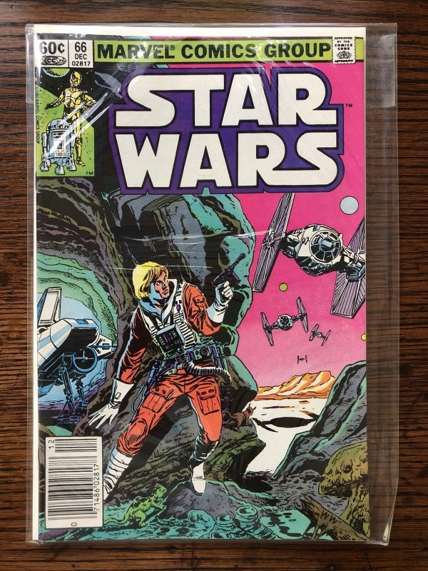 Star Wars #66 PRIMO NEWSSTAND!!! 1982 Marvel Tom Palmer Sr. Artwork