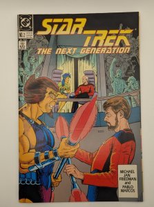 Star Trek : The Next Generation #2 • DC Comics • 1989 Bagged & Boarded VF