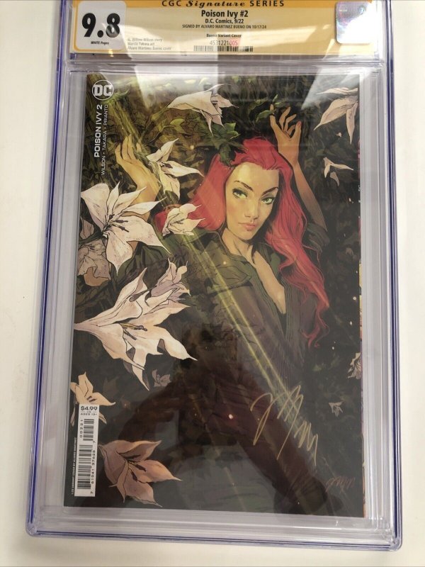 Poison Ivy (2022) # 2 (CGC 9.8 SS) Signed  Alvaro Martinez* Census = 2 DC Comics