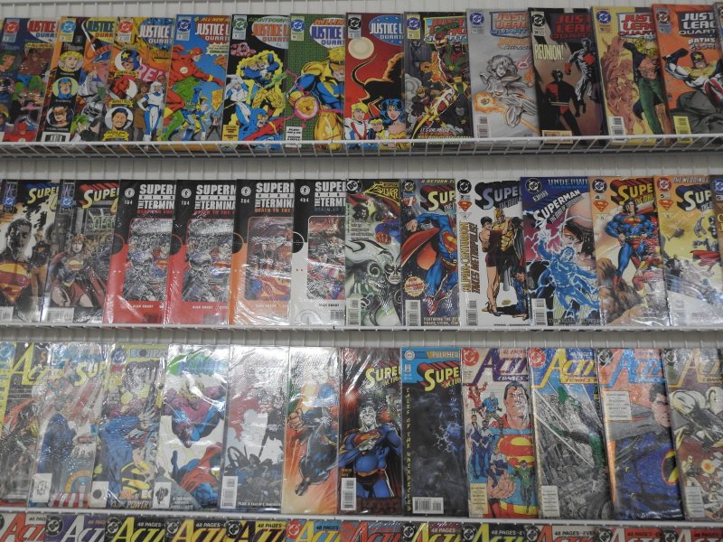 Huge Lot 140+ Comics W/ Superman,  JLA, Action Comics+ Avg VF Condition!!