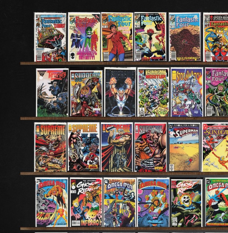 Huge Lot 150+ Comics with Fantastic Four, The Phantom, The Omega Men & More!