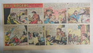 Roy Rogers Sunday Page by Al McKimson from 12/25/1955 Size 7.5 x 15 inches