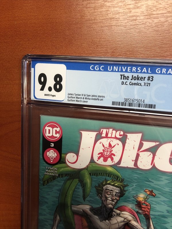 The Joker (2018) # 3 (CGC 9.8 WP) Guillem March Cover