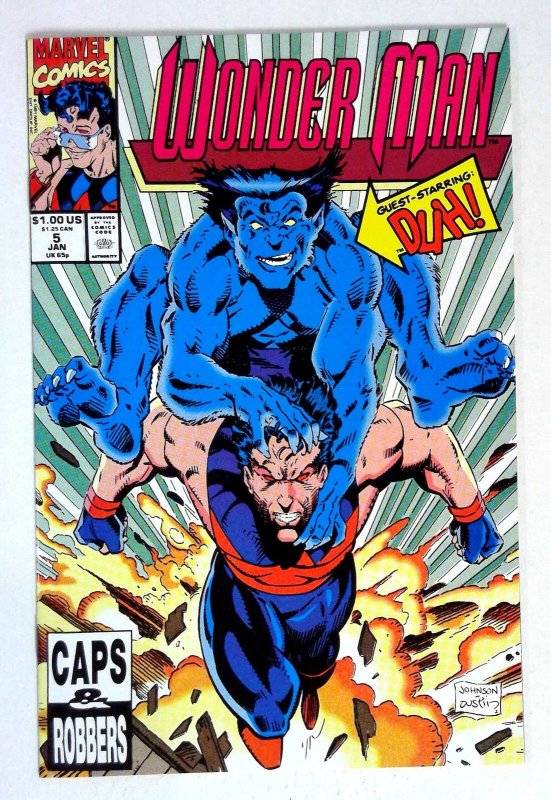 Wonder Man #5 Beast Marvel (1992) NM-